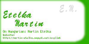 etelka martin business card